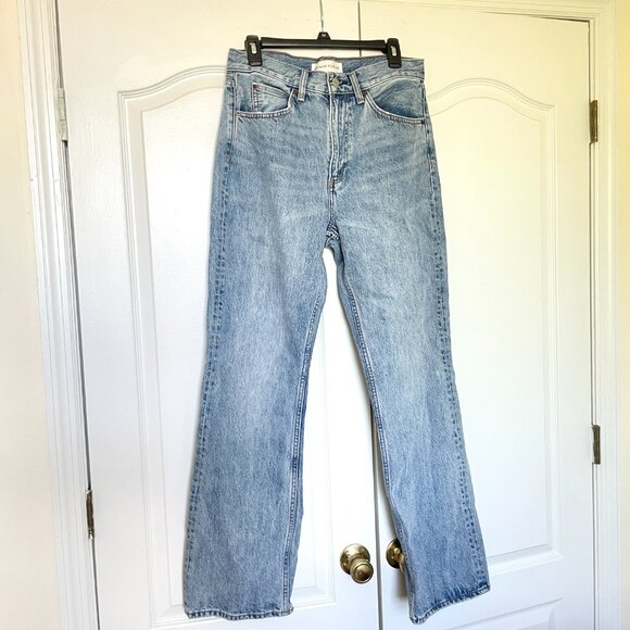 Aritzia Denim Forum Light Wash The Jane '70s Super High Boot - Picture 2 of 7